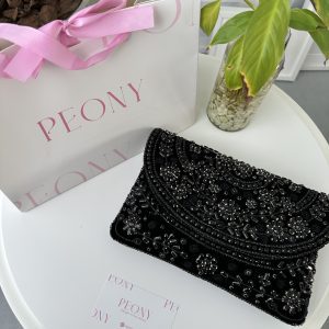 Black velvet +black crystals